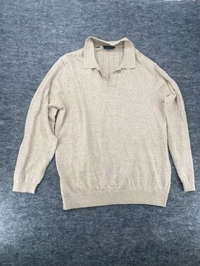 Rodd & Gunn Brown Cotton Buttonless V Neck Pullover Polo Size XLarge